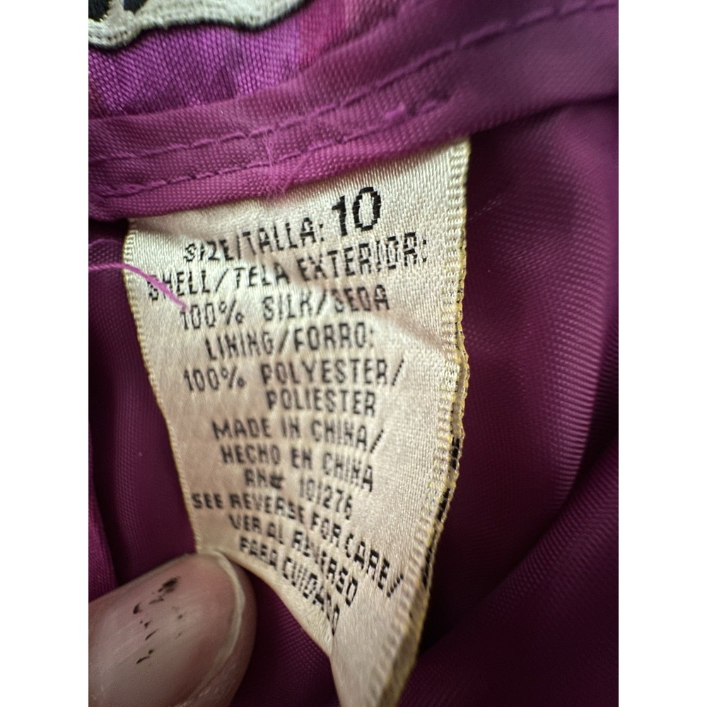 Vintage SilK Y2K Ice Brand Pink/Purple Plaid Patterned Pants | RARE | Size: 10 - Picture 12 of 13
